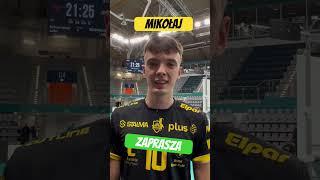 #shorts Mikołaj Słotarski zaprasza wszystkich kibiców na mecz z Bełchatowem #kksl #plusliga