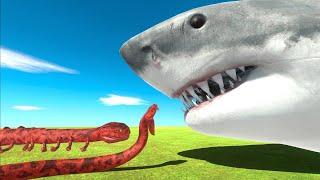 Baby Titanoboa vs Giant Aquatics - Animal Revolt Battle Simulator