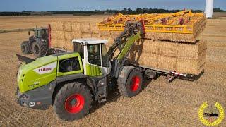 Claas Torion 1914 | 3 X Krone BigPack 1290 HDP II | AgrarLohn Müritz | Strohernte