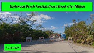 Southwest Florida's Englewood Beach after Helene and Milton 11/16/24  4K