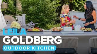 Leila’s Gorgeous Outdoor Kitchen Tour & Elegant Backyard Bash