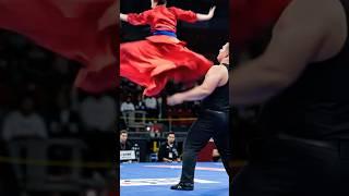 Even a fierce man couldn't withstand this sharp strike from the air #kungfu #boxing #fight #ai