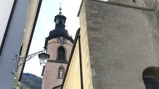 CHUR ( CH-GR): 11 Uhr Stundenschlag Kathedrale St. Mariä Himmelfahrt