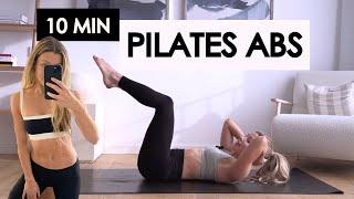 10 MIN hourglass pilates ab workout | small waist & flat stomach | no equipment & beginner friendly