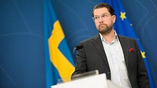 Fler poliser på gator och torg – presskonferens med Jimmie Åkesson och regeringen