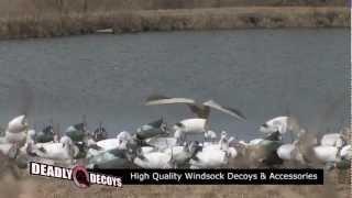 Spring Snow Goose Hunting with Up North Outdoors Over Deadly® Decoys Windsocks #22