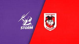 NRL 2024 | Storm v Dragons | Full Match Replay | Round 22