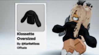 NEW FREE KLOSSETTE OVERSIZED SWEATER!!! 