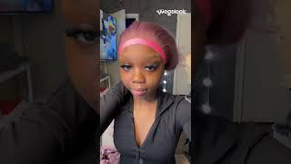 This hair is giving life!  #megalookhair #wigtutorial #bigwig #ashpurple #wigs #lacewigs #colorwig