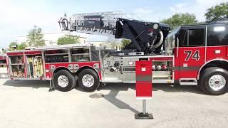 SFEV - Fort Myers, FL - Iona McGregor Fire District's new Sutphen SPH100 aerial platform (HS6410)