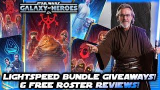 SWGOH LIVE!  Lightspeed Bundle Giveaway and our FREEVIEWS #1-10!