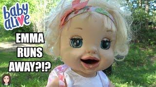 Baby Alive Emma RUNS AWAY?!? | Kelli Maple