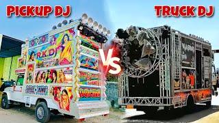 RK Dj Pickup vs Imran dj Truck competition Vlog !! Jmd dj bhi koi dj h  baki mazza bahut aaya