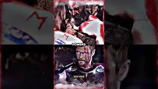 KRATOS vs RUNE KING THOR #shorts #dc #marvel #godofwar