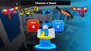 Raygun + Flamethrower vs Raygun + Tesla gun | Flag Wars! | 8th recorded gameplay | CTF | Blue Team