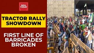 Farmers R-Day Protest Live: Chaos At Tikri Border Before Mega Rally; Farmers Knock Down Barricades