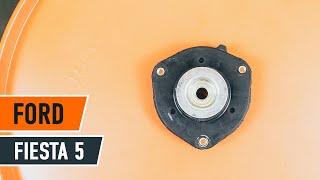 How to change strut mount on FORD FIESTA V Van [TUTORIAL AUTODOC]