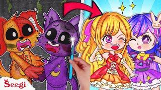 Oshi no Ko: If Catnap & Dogday Plastic Surgery Twin Into AI & RUBY | Stop Motion Paper DIY