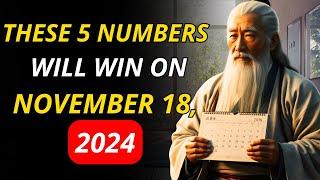 5 LUCKY NUMBERS: These numbers will appear on November 18, 2024 | Buddhist Teachings