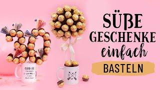 3 süße Geschenkideen zum Geburtstag basteln   ideal für deine beste Freundin oder Naschkatzen