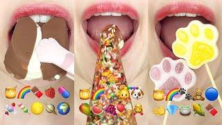 asmr 3HOUR EMOJI FOOD CHALLENGE (TIKTOK COMPILATION) 3시간 틱톡 이모지 먹방 모음집 eating sounds