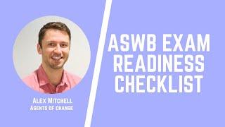 ASWB Exam Readiness Checklist  - Social Work Shorts - Bachelors, Masters, and Clinical Exams