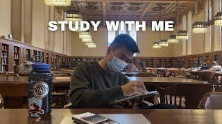 Study with me at the library (USC) | 1 hour real time with background noise