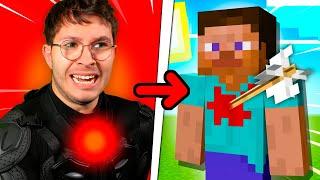 Minecraft pero Recibo Daño en la Vida Real