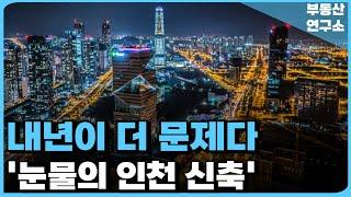 '충격적인 공급폭탄 인천 신축', 내년이 더 문제다! 끝없이 하락하는 가격에 대성통곡하는 집주인들 [부동산 아파트 집값전망 하락 폭락]