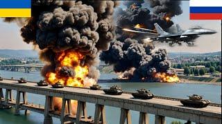 BIG NEWS! Ukrainian F-16 fighter jets destroy Russian reinforcements on Crimean bridge, ARMA 3