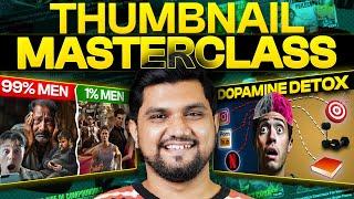 YouTube Thumbnail Masterclass 2024 | 21 Hacks to create Viral Thumbnails | Solo Podcast