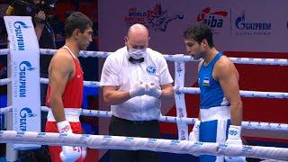 Day 5 (71kg) SHYMBERGENOV Aslanbek (KAZ) vs  GIYASOV Shakhram (UZB) | AIBA WCHs 2021