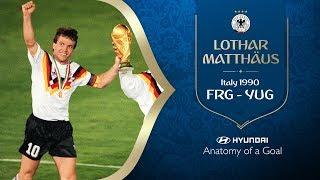 Lothar Matthaus Goal | Germany FR v Yugoslavia | 1990 FIFA World Cup