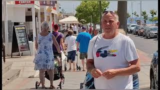 PUERTO DEL CARMEN LANZAROTE SPAIN  BEAUTIFUL SUNNY  MORNING WALK ️️️