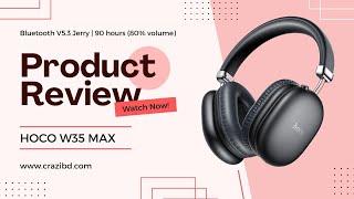 Hoco W35 Max Wireless Headphone Price in Bangladesh || crazibd.com