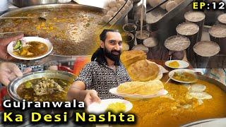 Gujranwala Ka Street  Food Nashta Bombay Ki Halwa Pori ,Freshco Lassi & Desi Murg Channy