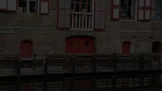 Canal landscape in Bruges, Belgium