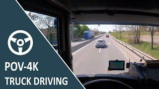 POV Truck Driving 4K in Romania