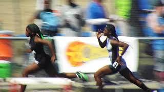 Tamari Davis @ Bob Hayes 200m prelim 23.12s closeup