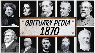 Famous People We've Lost in 1870 - Obituary in 1870