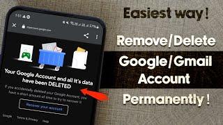 How to remove & Delete Google account on any Android device PERMANENTLY! (Easiest way!)