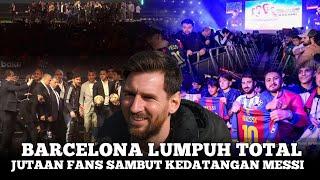 MEMBLUDAK !! Semua Turun Ke Jalanan  Sangkin Kangenya Ke GOAT Fans Barcelona LUMPUH Total 