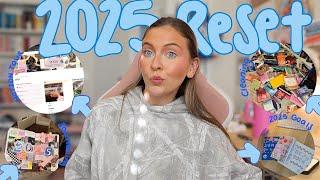 Reset with me for 2025 | Cleaning, planning, journaling, new notion and more!