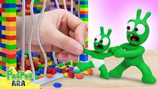 مغامرات Pea Pea في متاهة Lego مع الأصدقاء | Pea Pea Ara | Cartoon for kids