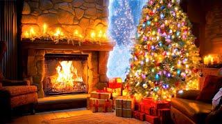 Cozy Christmas Fireplace Instrumental  Heavenly Christmas Music Fireplace Sounds  Best Xmas Music