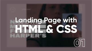 Landing Page With HTML & CSS | 01 | Sheryians Coding School | Modern UI/UX