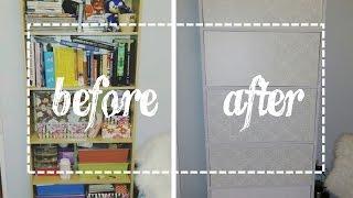 Dollarama DIY - Removable Shelf Panels - Hide the contents of your shelf!