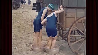 At The Beach c.1923 Film: Restored to Life in Amazing Footage