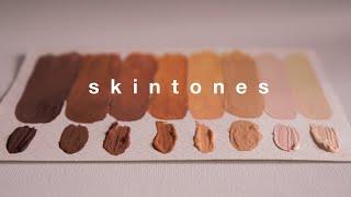  how to mix skin tones with gouache / painting process