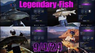 How To Catch All 4 Legendary Fish This Week 9/4/24 COTW The Angler Fast And Easy Guide